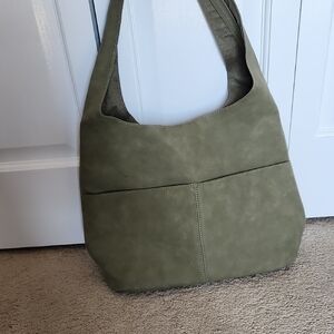 Olive Green Shoulder Hobo Bag